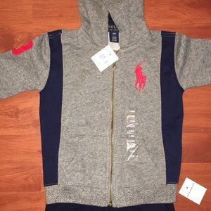 Polo zip up jacket and pants